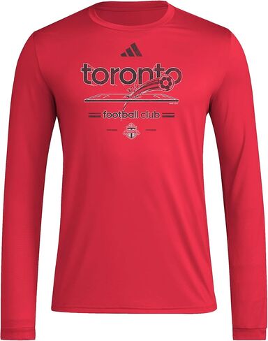 تيشيرت Toronto FC Pre-Game بأكمام طويلة للرجال من أديداس in Saudi Arabia