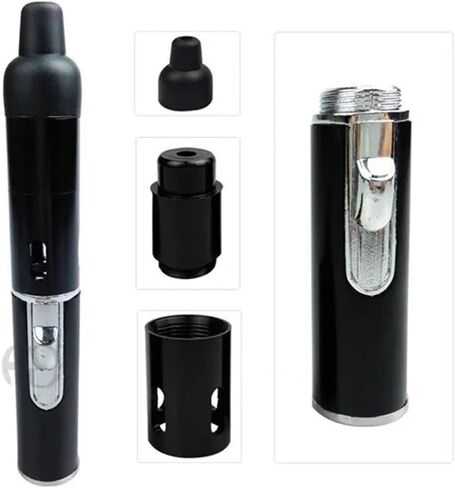 Metal Tobacco Pipe Aroma Lighter with Volcanic Rock,Cigar Lighters Torch Ligters Butane Refillable,Slim Butane Torch Lighter,Multipurpose Handheld Lighters Metal All-in-One Tube in Saudi Arabia