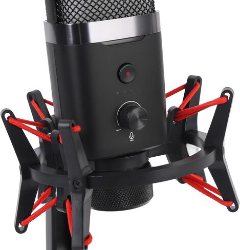 PUSOKEI 2.4G Wireless USB Gaming Microphone, Active Noise Canceling & Cardioid Pickup with RGB Lighting, Dual Mode Streaming Microphone for PC Phone in Saudi Arabia