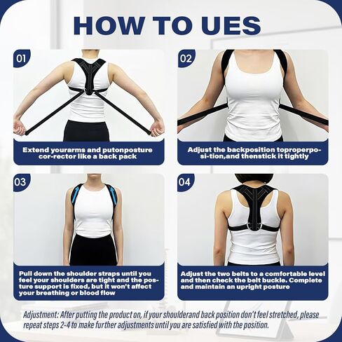 Posture Corrector for Men and Women, UltraSupport+ Comfortable Upper and Back Brace, Pain Relief from Bad Posture for Slumping Shoulders, Hunching, Shoulder Pain Neck. Adjustable Back Straightener. in Saudi Arabia