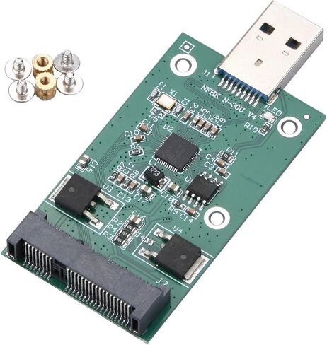 محول USB 3.0 إلى Mini PCIE mSATA SSD خارجي mSATA إلى USB 3.0 SSD محول لملحقات Windows 2000/xp/Vista/7/8 in Saudi Arabia