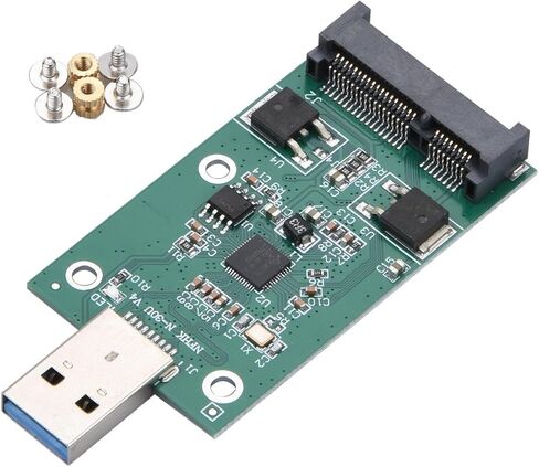 محول USB 3.0 إلى Mini PCIE mSATA SSD خارجي mSATA إلى USB 3.0 SSD محول لملحقات Windows 2000/xp/Vista/7/8 in Saudi Arabia