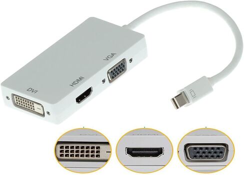 محول 3 منافذ ذكر 20 سنًا مدخل HDMI/VGA/DVI محول Thunderbolt DP إلى جزء ملحقات HDMI in Saudi Arabia