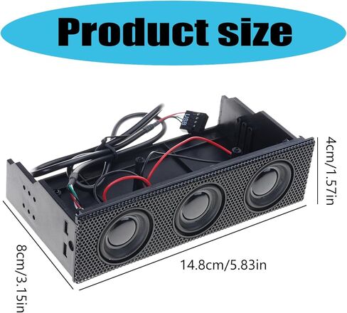 Stereo Surround PC Front Panel Computer for Case Connection Built in Mic Music Loudspeakers Channel Accesso Front Panel Speakers for Computer Pc in Saudi Arabia
