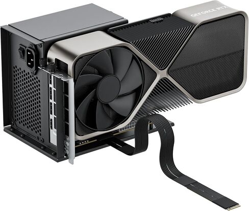 OwlTree PCIe 5.0 x4 128Gbps eGPU Dock, for 50 Series Graphics Cards, M.2 NVME to PCIe x16 Riser Cable 50cm, Supports Standard ATX Power Supply & External GPU for Mini PC NUC Laptop in Kuwait