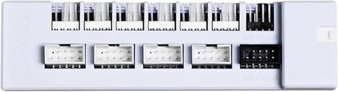 موزع مروحة Lian Li Universal USB & PWM، وحدة تحكم بالمروحة مع 4 رؤوس USB - 6 منافذ مروحة - تركيب مغناطيسي - 5V/4PIN - توافق عالمي مع حافظة PSU/اللوحة الأم - أسود (EG-HUB01B) in Saudi Arabia