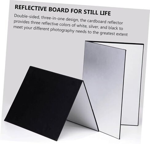 A4 Foldable Photography Cardboard Reflector 2pcs Portable Camera Lighting Reflective Board for Studio and Outdoor Photo Lighting in Saudi Arabia