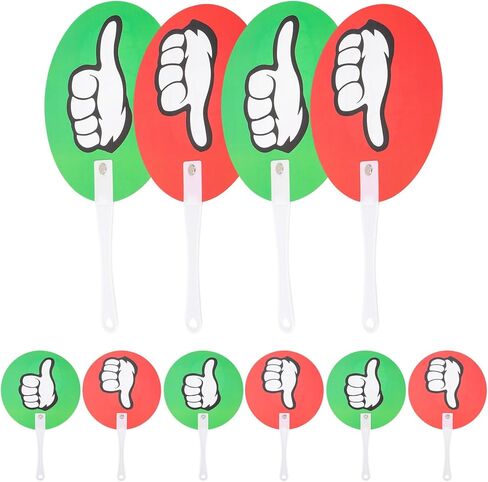 TEHAUX 10pcs Yes No Paddles Reusable Voting Boards for Classroom Interaction Teacher Supplies for Quick Assessments Easy Use Voting Accessories Use in Saudi Arabia