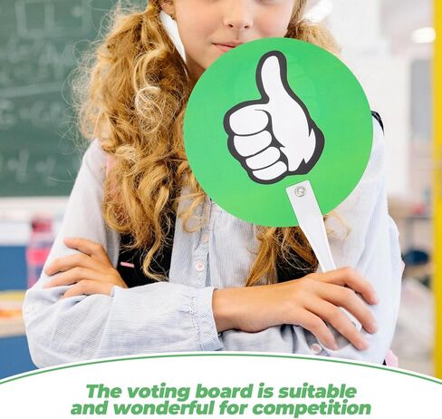 TEHAUX 10pcs Yes No Paddles Reusable Voting Boards for Classroom Interaction Teacher Supplies for Quick Assessments Easy Use Voting Accessories Use in Saudi Arabia