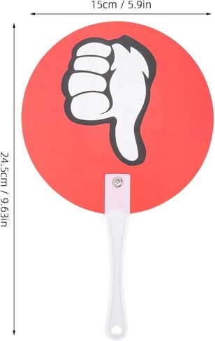 TEHAUX 10pcs Yes No Paddles Reusable Voting Boards for Classroom Interaction Teacher Supplies for Quick Assessments Easy Use Voting Accessories Use in Saudi Arabia