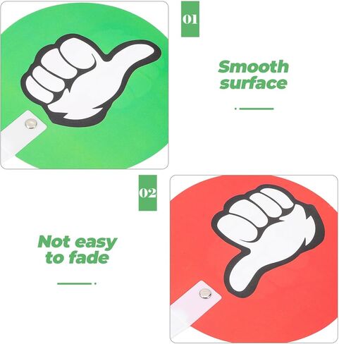 TEHAUX 10pcs Yes No Paddles Reusable Voting Boards for Classroom Interaction Teacher Supplies for Quick Assessments Easy Use Voting Accessories Use in Saudi Arabia