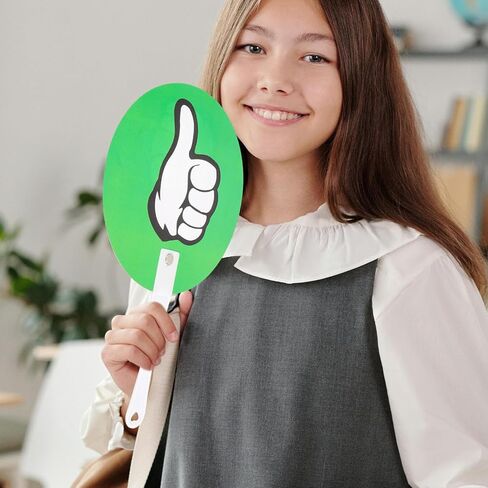TEHAUX 10pcs Yes No Paddles Reusable Voting Boards for Classroom Interaction Teacher Supplies for Quick Assessments Easy Use Voting Accessories Use in Saudi Arabia