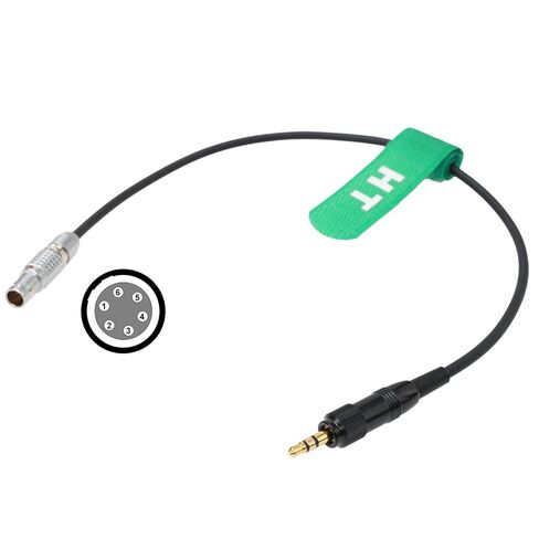 كابل صوت لجهاز استقبال Sennheiser EK500 G4 Sony D21 إلى ARRI Alexa 35، كاميرا LF صغيرة، 6 دبابيس للقفل 3.5 مم 1/8 بوصة TRS، 30 سم in Saudi Arabia