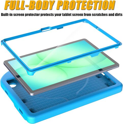 Kids Case for Samsung Galaxy Tab A11 Plus 2026 / A9 Plus 11-inch 2023, Galaxy Tab A11+ / A9+ Case Built-in Screen Protector, Shockproof Lightweight & Portable Handle Stand, Kid-Friendly Cover - Blue in Saudi Arabia