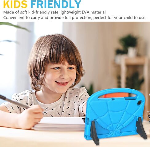 Kids Case for Samsung Galaxy Tab A11 Plus 2026 / A9 Plus 11-inch 2023, Galaxy Tab A11+ / A9+ Case Built-in Screen Protector, Shockproof Lightweight & Portable Handle Stand, Kid-Friendly Cover - Blue in Saudi Arabia