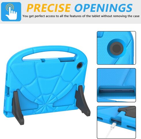 Kids Case for Samsung Galaxy Tab A11 Plus 2026 / A9 Plus 11-inch 2023, Galaxy Tab A11+ / A9+ Case Built-in Screen Protector, Shockproof Lightweight & Portable Handle Stand, Kid-Friendly Cover - Blue in Saudi Arabia