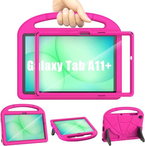Kids Case for Samsung Galaxy Tab A11 Plus 2026 / A9 Plus 11-inch 2023, Galaxy Tab A11+ / A9+ Case Built-in Screen Protector, Shockproof Lightweight & Portable Handle Stand, Kid-Friendly Cover - Blue in Saudi Arabia