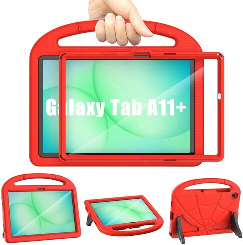 Kids Case for Samsung Galaxy Tab A11 Plus 2026 / A9 Plus 11-inch 2023, Galaxy Tab A11+ / A9+ Case Built-in Screen Protector, Shockproof Lightweight & Portable Handle Stand, Kid-Friendly Cover - Blue in Saudi Arabia
