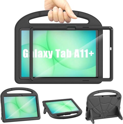 Kids Case for Samsung Galaxy Tab A11 Plus 2026 / A9 Plus 11-inch 2023, Galaxy Tab A11+ / A9+ Case Built-in Screen Protector, Shockproof Lightweight & Portable Handle Stand, Kid-Friendly Cover - Blue in Saudi Arabia