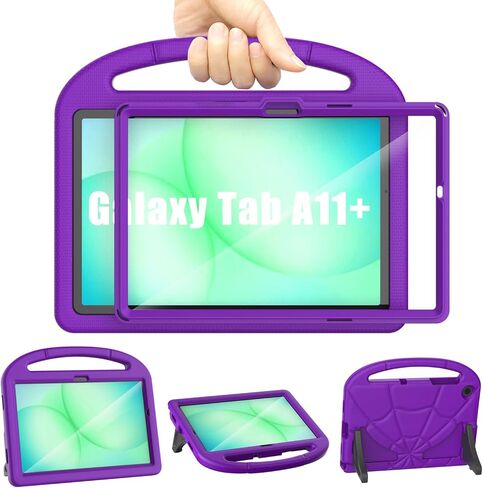Kids Case for Samsung Galaxy Tab A11 Plus 2026 / A9 Plus 11-inch 2023, Galaxy Tab A11+ / A9+ Case Built-in Screen Protector, Shockproof Lightweight & Portable Handle Stand, Kid-Friendly Cover - Blue in Saudi Arabia