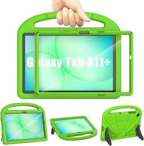 Kids Case for Samsung Galaxy Tab A11 Plus 2026 / A9 Plus 11-inch 2023, Galaxy Tab A11+ / A9+ Case Built-in Screen Protector, Shockproof Lightweight & Portable Handle Stand, Kid-Friendly Cover - Blue in Saudi Arabia