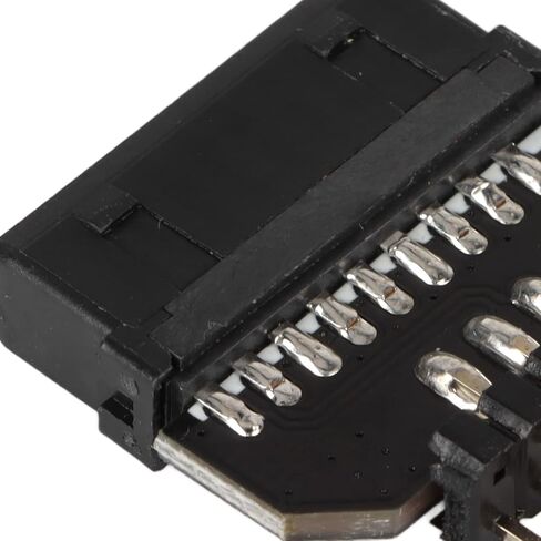 Qiilu USB 3.0 Header Splitter Motherboard Usb2.0 9 Pin to Usb3.0 19 Pin Front Panel Plug in Female Plug Conversion Adapter - Dual 9 Splitter - Internal USB Header Adapter in Saudi Arabia