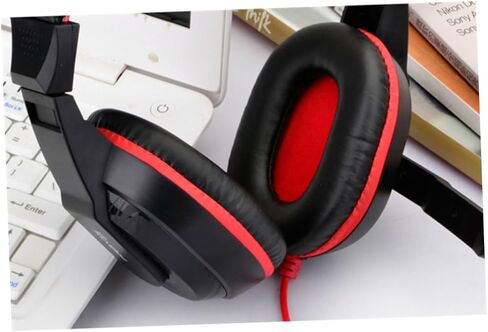 Adjustable Gaming Headset Microphone for Pc and Laptop Noise-canceling Stereo Sound Comfortable Design for Gaming Streaming and Calls Red Random Color in Kuwait