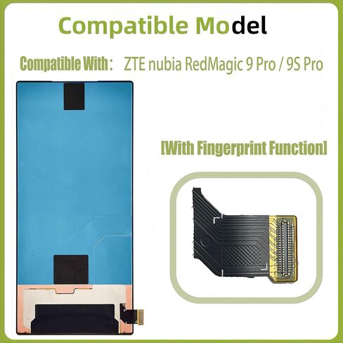 شاشة LCD [مع وظيفة بصمة الإصبع] متوافقة مع ZTE Nubia RedMagic 9 Pro [6.8 بوصة] NX769J شاشة LCD تعمل باللمس مع مجموعة إصلاح in Saudi Arabia