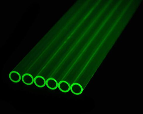 PrimoChill 1/2in. O.D. Rigid PETG Tube - 6 x 30in. - UV Green in Saudi Arabia