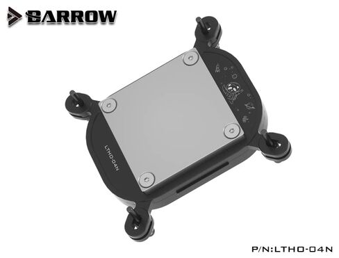 كتلة المياه من سلسلة Barrow Kepler LTHO-04N لوحدة المعالجة المركزية Intel i3 i5 i7 i9 LGA 1700 1200 1156 1155 1151 1150 كتلة مائية نحاسية مع LRC 2.0 5v 3Pin aRGB LED ومحول (أسود) in Kuwait