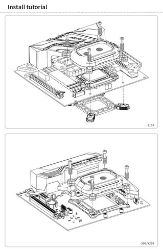 كتلة المياه من سلسلة Barrow Kepler LTHO-04N لوحدة المعالجة المركزية Intel i3 i5 i7 i9 LGA 1700 1200 1156 1155 1151 1150 كتلة مائية نحاسية مع LRC 2.0 5v 3Pin aRGB LED ومحول (أسود) in Kuwait