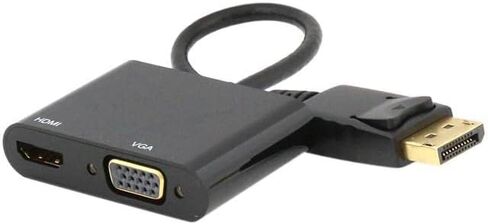 Nippon Labs 30DP-HMVG2-4K DisplayPort 1.2 إلى HDMI/VGA محول السفر، جاهز 4K، منفذ DisplayPort 2 في 1 إلى HDMI أو VGA in Saudi Arabia