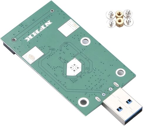 1 × بطاقة محول USB3.0 إلى mSATA، التوصيل والتشغيل SB 3.0 إلى Mini PCIE mSATA SSD خارجي إلى USB 3.0 SSD محول محول لملحقات Windows 2000/xp/Vista/7/8 in Kuwait