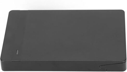 Type C Hard Drive Enclosure Efficient 10Gbps Transmission for Laptop Users, USB3.1 Enclosure for 2TB HDD, Plug and Play Tech Enthusiasts (ABSBlack) (Black) in Saudi Arabia