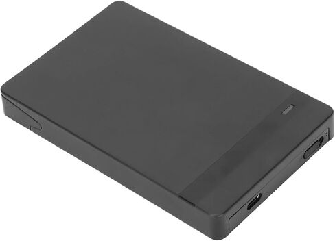 Type C Hard Drive Enclosure Efficient 10Gbps Transmission for Laptop Users, USB3.1 Enclosure for 2TB HDD, Plug and Play Tech Enthusiasts (ABSBlack) (Black) in Saudi Arabia