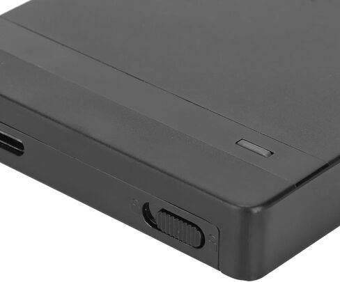 Type C Hard Drive Enclosure Efficient 10Gbps Transmission for Laptop Users, USB3.1 Enclosure for 2TB HDD, Plug and Play Tech Enthusiasts (ABSBlack) (Black) in Saudi Arabia
