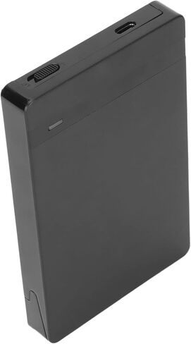 Type C Hard Drive Enclosure Efficient 10Gbps Transmission for Laptop Users, USB3.1 Enclosure for 2TB HDD, Plug and Play Tech Enthusiasts (ABSBlack) (Black) in Saudi Arabia