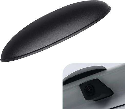 Car Rear View Camera Cover, Waterproof Anti-rain Protective Shield for Reversing Camera, Wider ABS Backup Lens Protector Guard, Self-Adhesive Exterior Modification Accessory (Black) in Saudi Arabia
