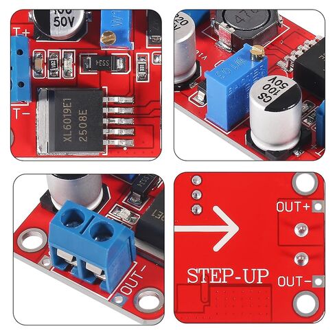 10pcs XL6019 5A DC-DC Step-Up Buck Converter Module Adjustable Voltage Regulator 3-35V to 5-40V Output Boost Module XL6019E1 Boost Converter in Saudi Arabia