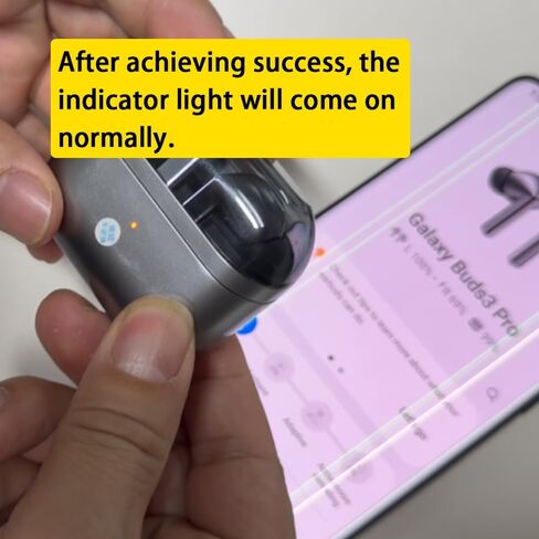 Single Right Ear Replacement Bud for Samsung Galaxy Buds 3 Pro AI Ture Wireless Bluetooth Earbuds(Silver) in Saudi Arabia