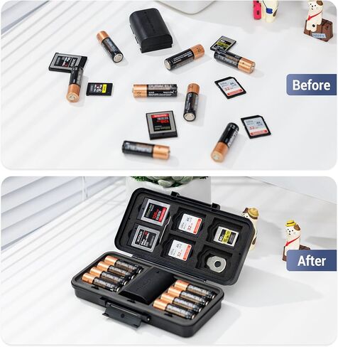 2+3 Slots Camera Battery Memory Card Storage Case in Kuwait