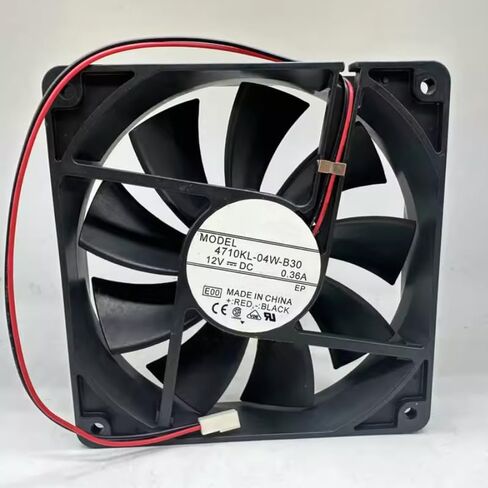 4710KL-04W-B30 تيار مستمر 12 فولت 0.36 أمبير 120 × 120 × 25 ملم مروحة تبريد بسلكين in Kuwait