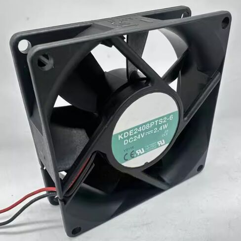 KDE2408PTS2-6 DC 24V 2.4W 80x80x25mm مروحة تبريد بسلكين in Kuwait