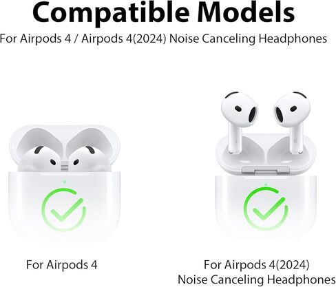 Adhiper 3 أزواج من خطافات الأذن لأجهزة Airpods 4 [غطاء مضاف لسماعات الأذن] ملحقات سماعات أذن مضادة للانزلاق متوافقة مع AirPods الجيل الرابع إصدار 2024 (أبيض) in Kuwait