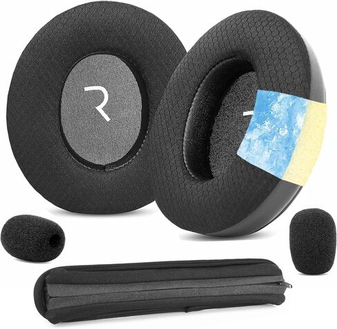 استبدال وسائد الأذن TaiZiChangQin المتوافقة مع HyperX Cloud Flight/Cloud Flight S/Cloud Stinger Core/Cloud Stinger/Cloud Stinger S غطاء رأس وسائد أذن من جل التبريد in Kuwait