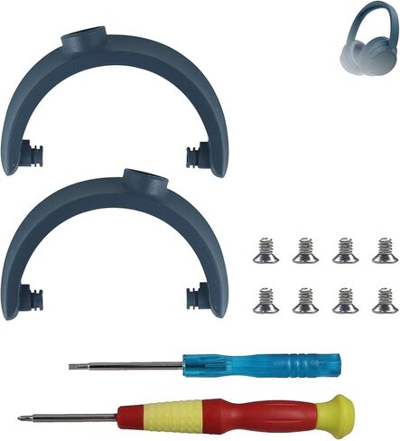 Adhiper Headband Hinge Swivel Parts Repair Kit Accessories لسوني WH-CH720N(WHCH720N) سماعة الرأس، حامل شماعات بلاستيكي، محور دوران مشترك (أسود) in Kuwait
