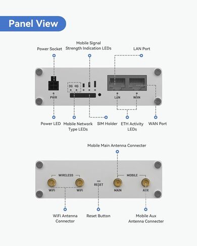 Teltonika RUT360100100 جهاز التوجيه الخلوي 4G LTE Cat6 الصناعي، جهاز توجيه 4G LTE Wi-Fi مع DI/DO، VPN متقدم، معتمد من Verizon/AT&T/T-Mobile in Kuwait