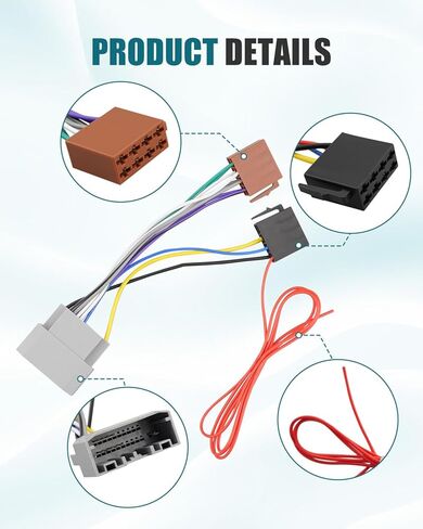 Car Stereo Radio Wiring Harness Fit for Jeep Dodge Chrysler Some Models in Kuwait