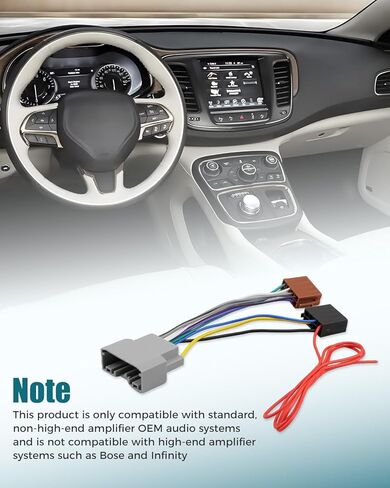 Car Stereo Radio Wiring Harness Fit for Jeep Dodge Chrysler Some Models in Kuwait