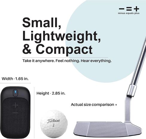Golf Speaker/Wireless Wearable Bluetooth Speaker/Portable/Clip on/Up to 18hrs of Battery Life/Built-in Mic for Hands-Free Music and Calls/Water Resistant/Modern Design (Blue) in Saudi Arabia